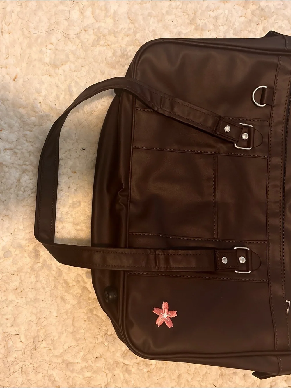 Dark Brown Men’s Shoulder Bag - Classic Work Tote